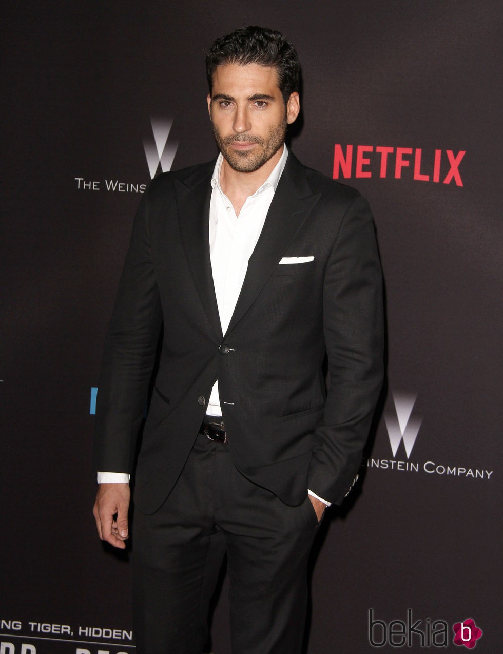 Miguel Ángel Silvestre en el estreno de Crouching Tiger, Hidden Dragon: Sword of Destiny'