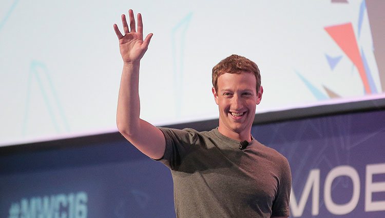 Mark Zuckerberg en el Barcelona Mobile World Congress 2016