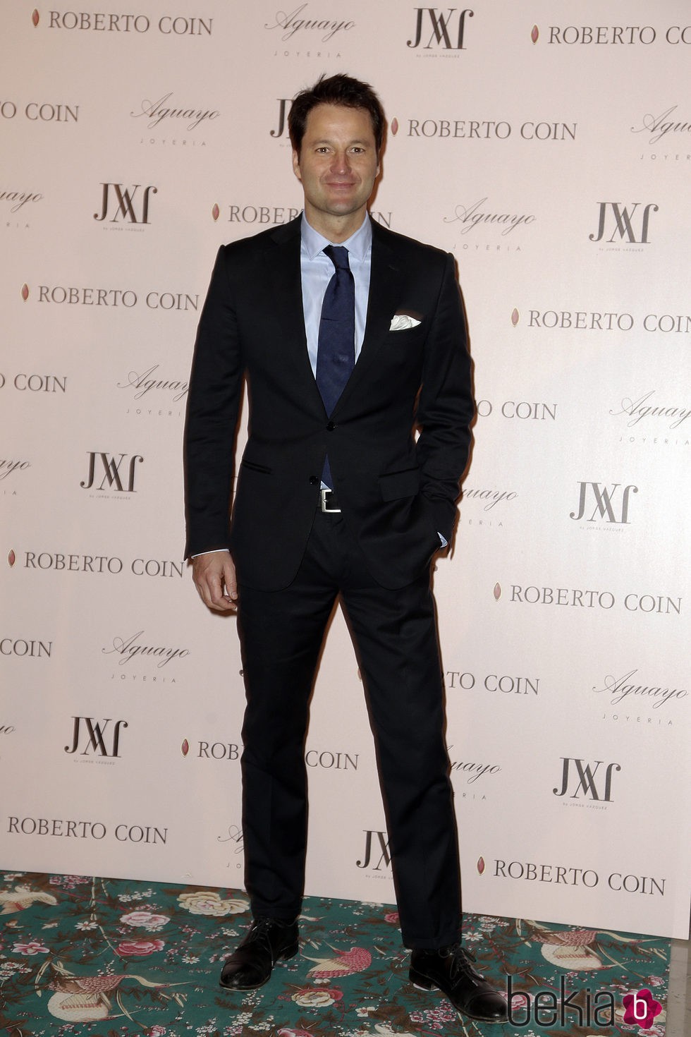 Fernando Andina en la fiesta de las joyerías Aguayo y Roberto Coin en la Madrid Fashion Week