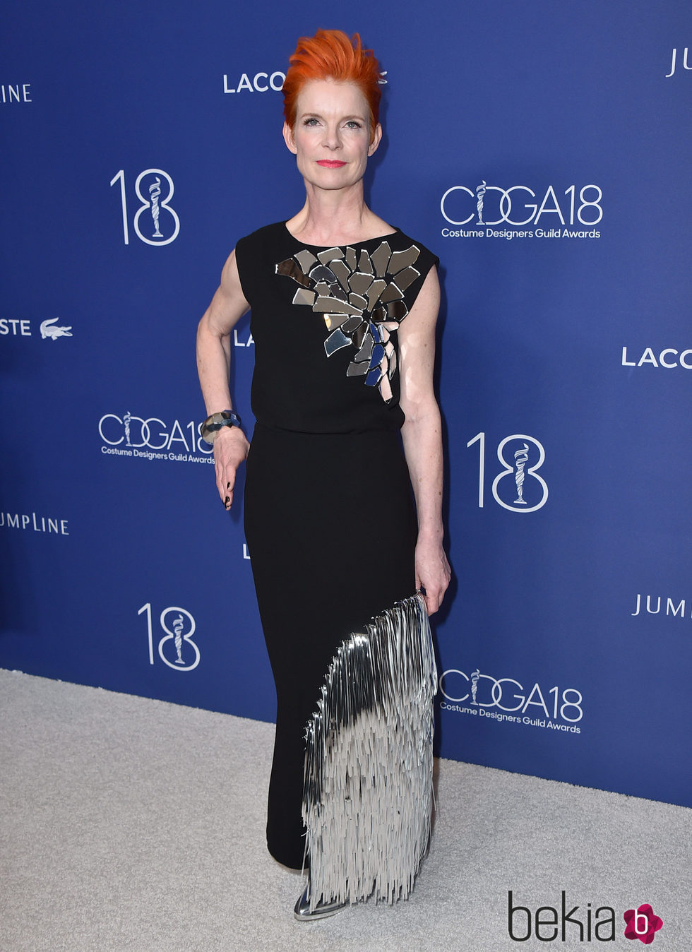 Sandy Powell en la entrega de los Costume Designers Guild Awards en Los Ángeles