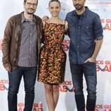 David Serrano, Michelle Jenner y Hugo Silva en la presentación de 'Tenemos que hablar'