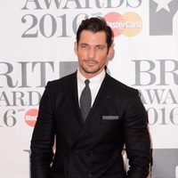 David Gandy en la alfombra roja de los Premios Brit 2016