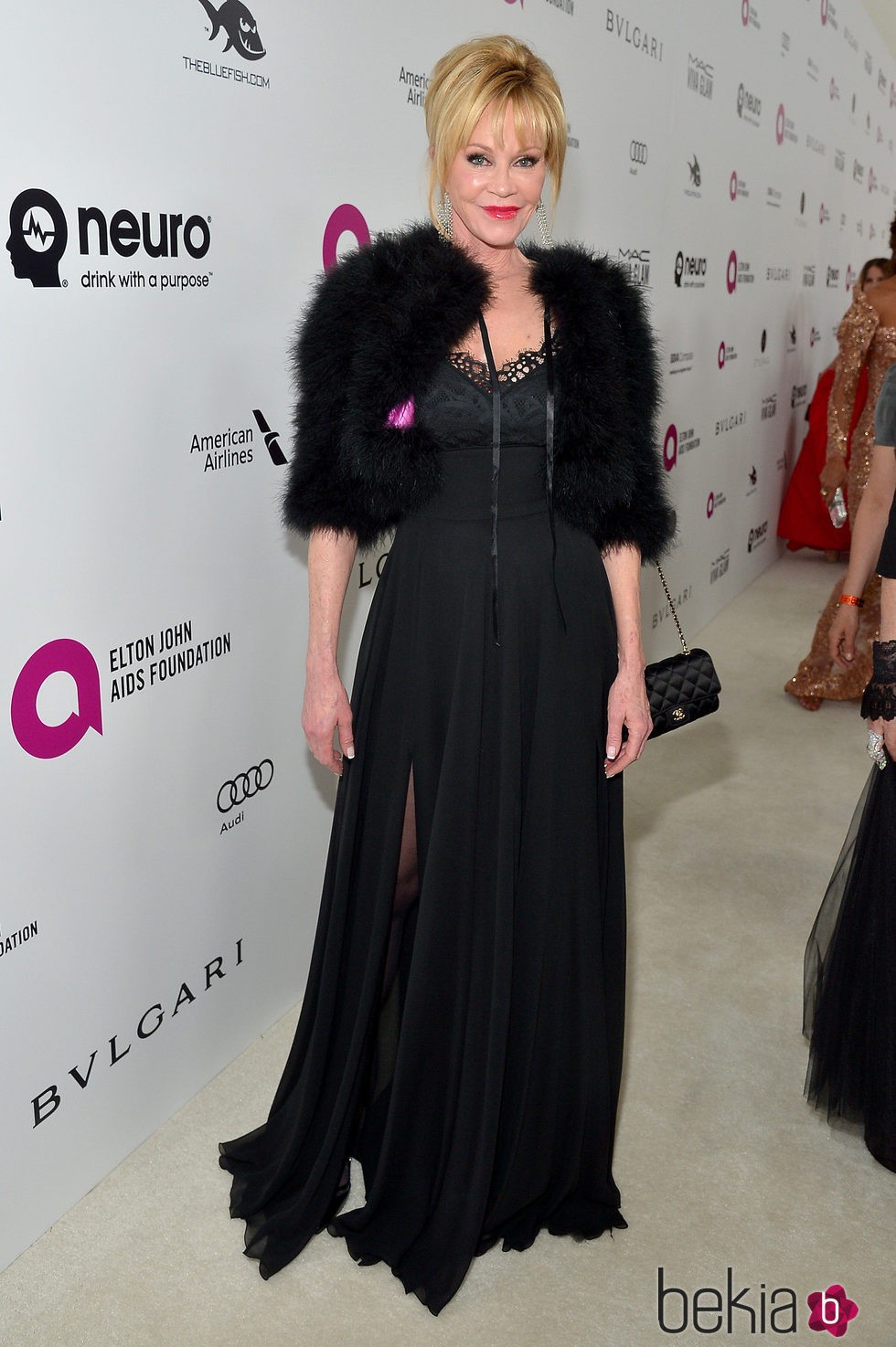 Melanie Griffith en la fiesta de Elton John tras los Oscar 2016