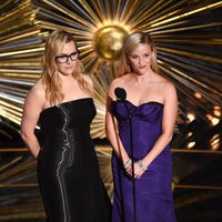 Kate Winslet y Reese Witherspoon en la gala de los Premios Oscar 2016