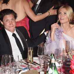 Heidi Klum y Vito Schnabel en la fiesta de Elton John tras los Oscar 2016