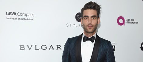 Jon Kortajarena en la fiesta de Elton John tras los Oscar 2016