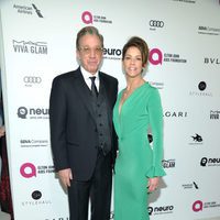 Tim y Jane Allen en la fiesta de Elton John tras los Oscar 2016