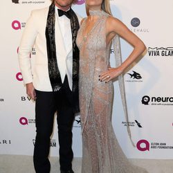 Natasha Poly en la fiesta de Elton John tras los Oscar 2016