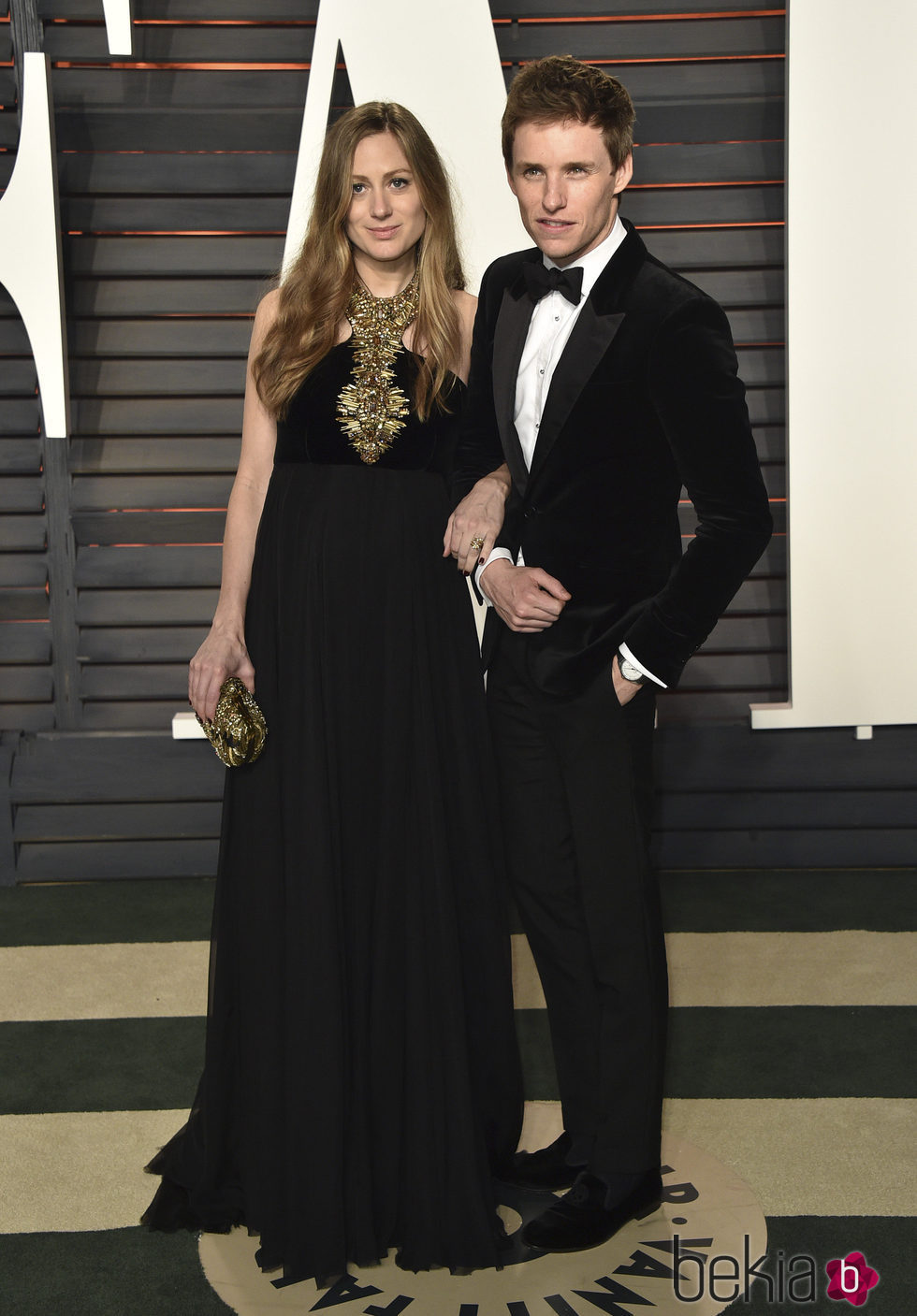 Eddie Redmayne y Hannah Bagshawe en la fiesta Vanity Fair tras los Oscar 2016