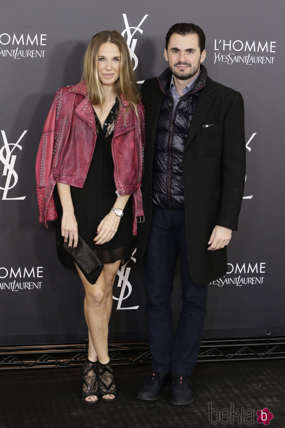 Emiliano Suarez y Carola Baleztena  en el aniversario del perfume 'L'Homme' de Yves Saint Laurent en Madrid