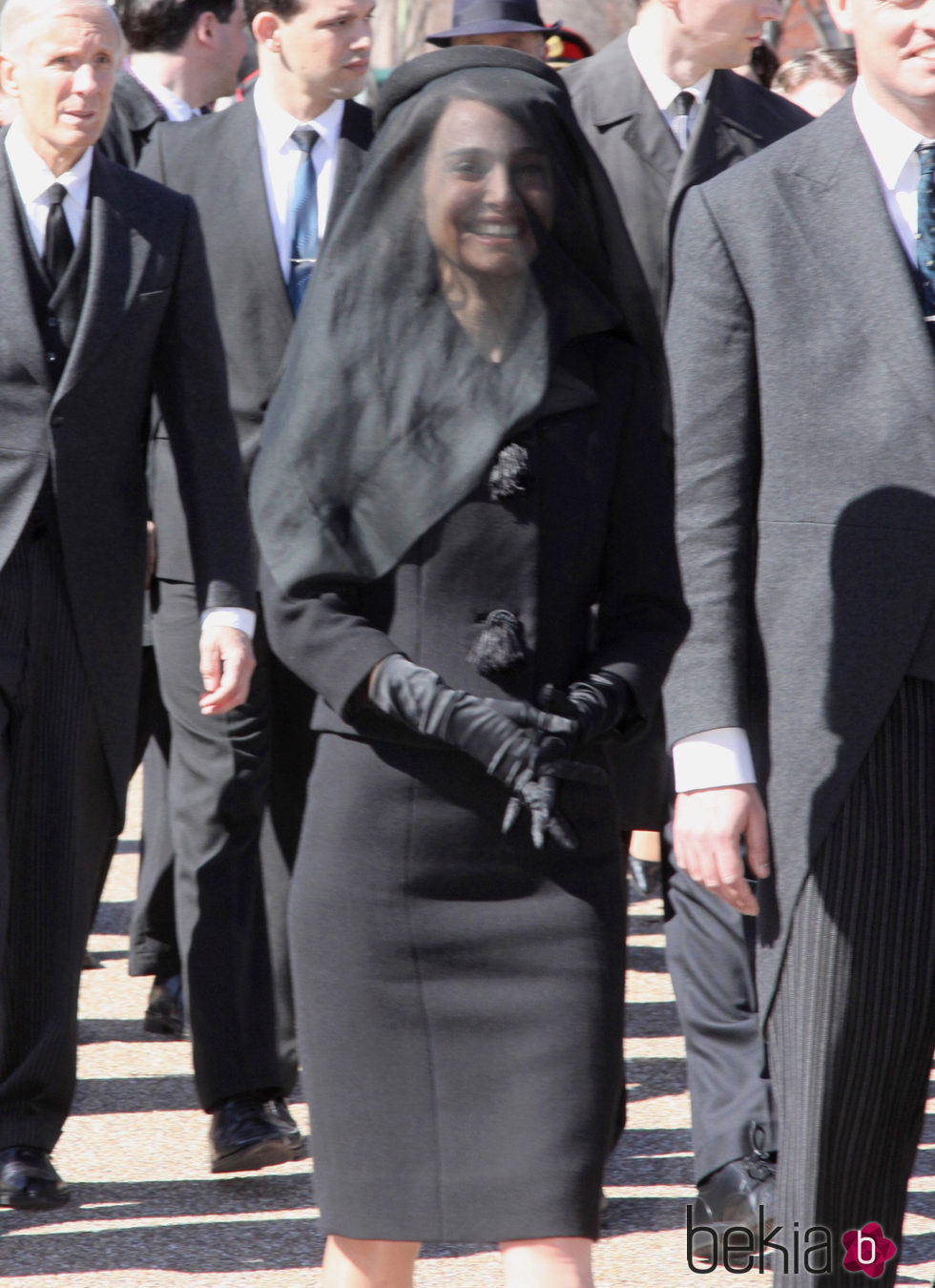 Natalie Portman durante el rodaje de la película 'Jakie' en Washington