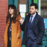 Jamie Dornan y Dakota Johnson en el rodaje de 'Cincuenta sombras más oscuras'