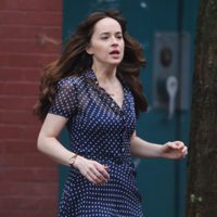 Dakota Johnson corriendo en el rodaje de 'Cincuenta sombras más oscuras'