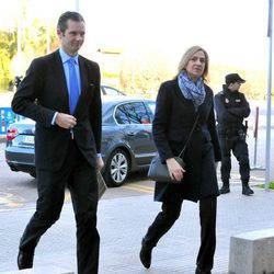 Iñaki Urdangarín entra a declarar junto a la Infanta Cristina en la decimotercera sesión del juicio por el Caso Nóos