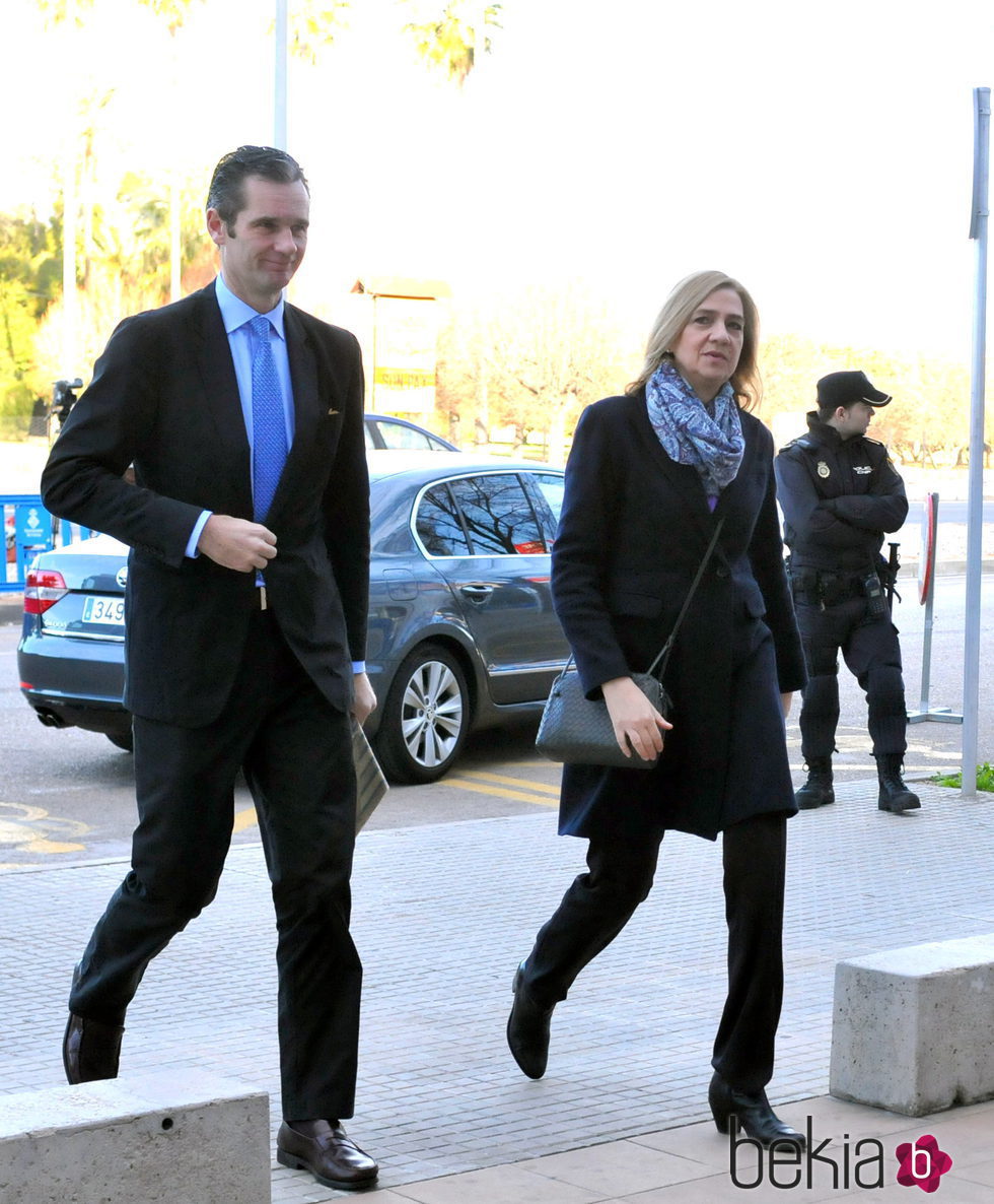 Iñaki Urdangarín entra a declarar junto a la Infanta Cristina en la decimotercera sesión del juicio por el Caso Nóos