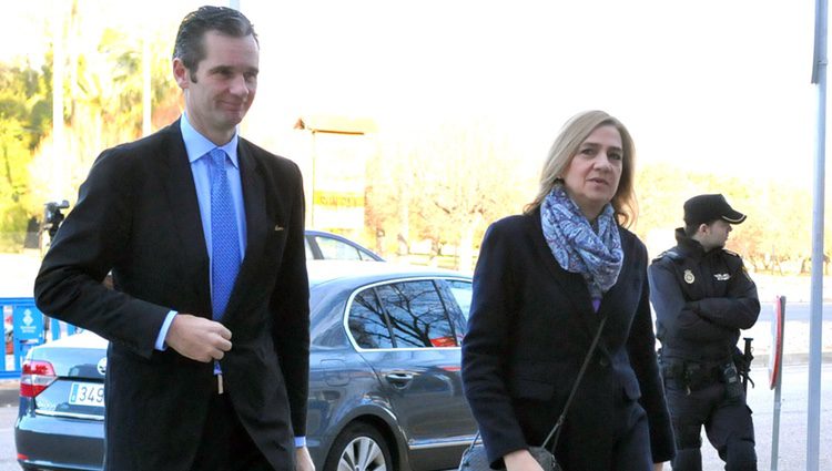 Iñaki Urdangarín entra a declarar junto a la Infanta Cristina en la decimotercera sesión del juicio por el Caso Nóos