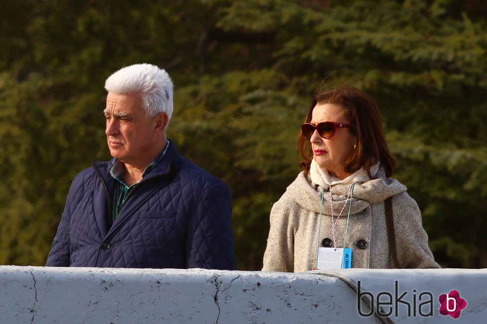 José Luis Alonso y Ana María Díaz Martínez en el circuito de Montmeló