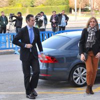 La Infanta Cristina e iñaki Urdangarín en la sesión en la que ambos declararon en el juicio por el Caso Nóos