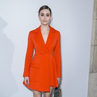 Emmy Rossum en el desfile de Christian Dior en Paris Fashion Week otoño/invierno 2016/2017