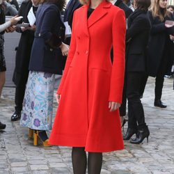 Rosamund Pike en el desfile de Christian Dior en Paris Fashion Week otoño/invierno 2016/2017