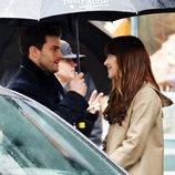 Jamie Dornan y Dakota Johnson ruedan 'Cincuenta sombras más oscuras' bajo la lluvia