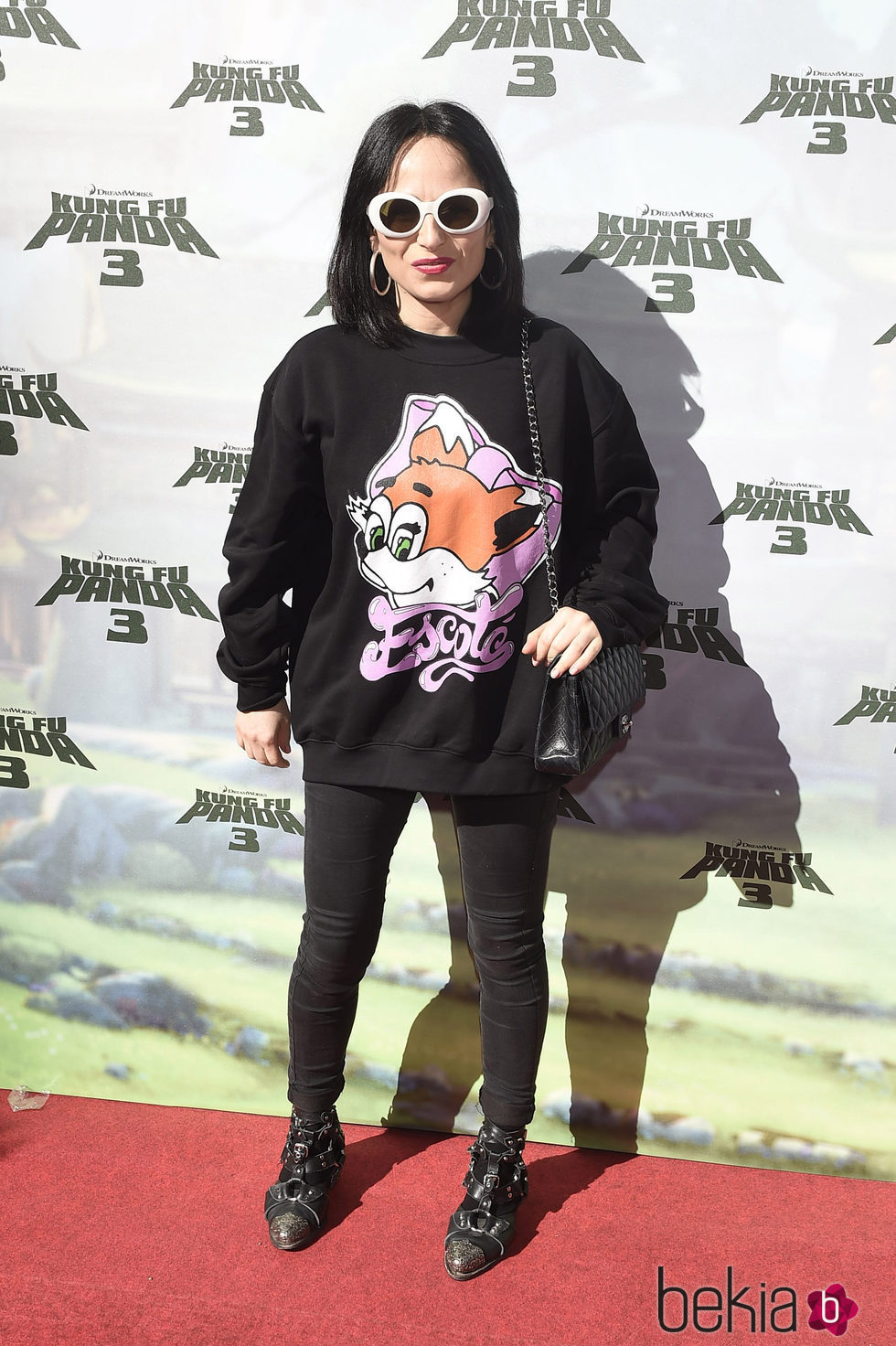 María Escoté en el estreno de 'Kung Fu Panda 3' en Madrid