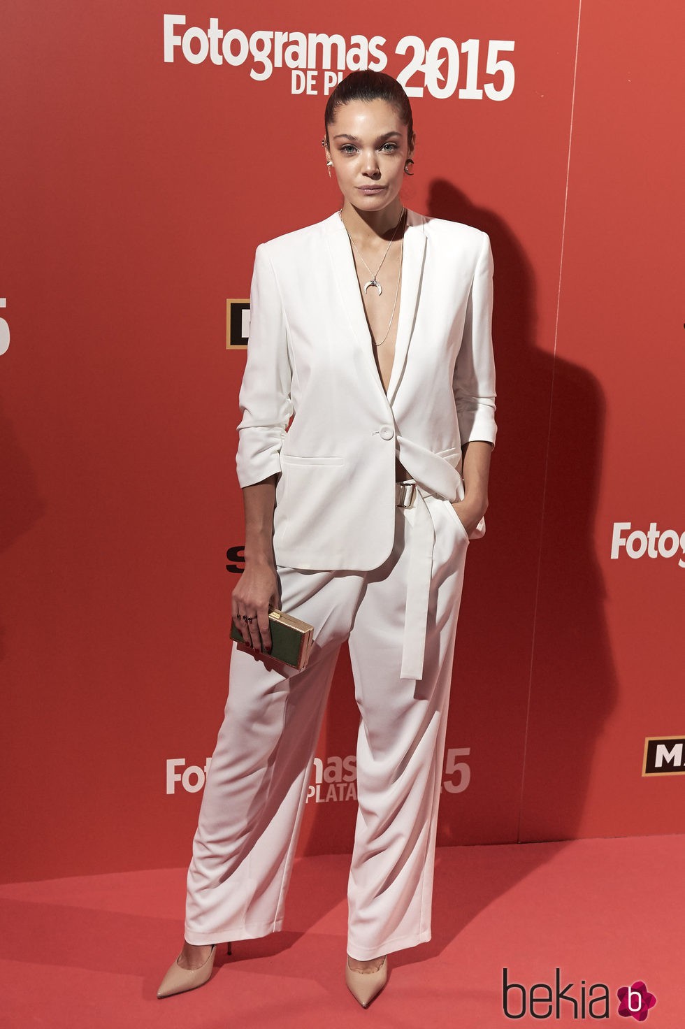 Ana Rujas en la alfombra roja de los Fotogramas de Plata 2015