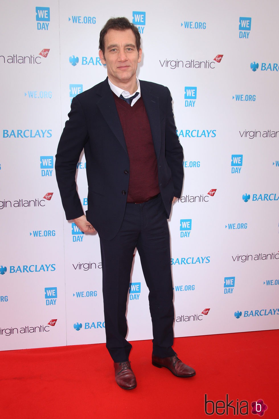 Clive Owen en la gala We Day 2016 de Londres