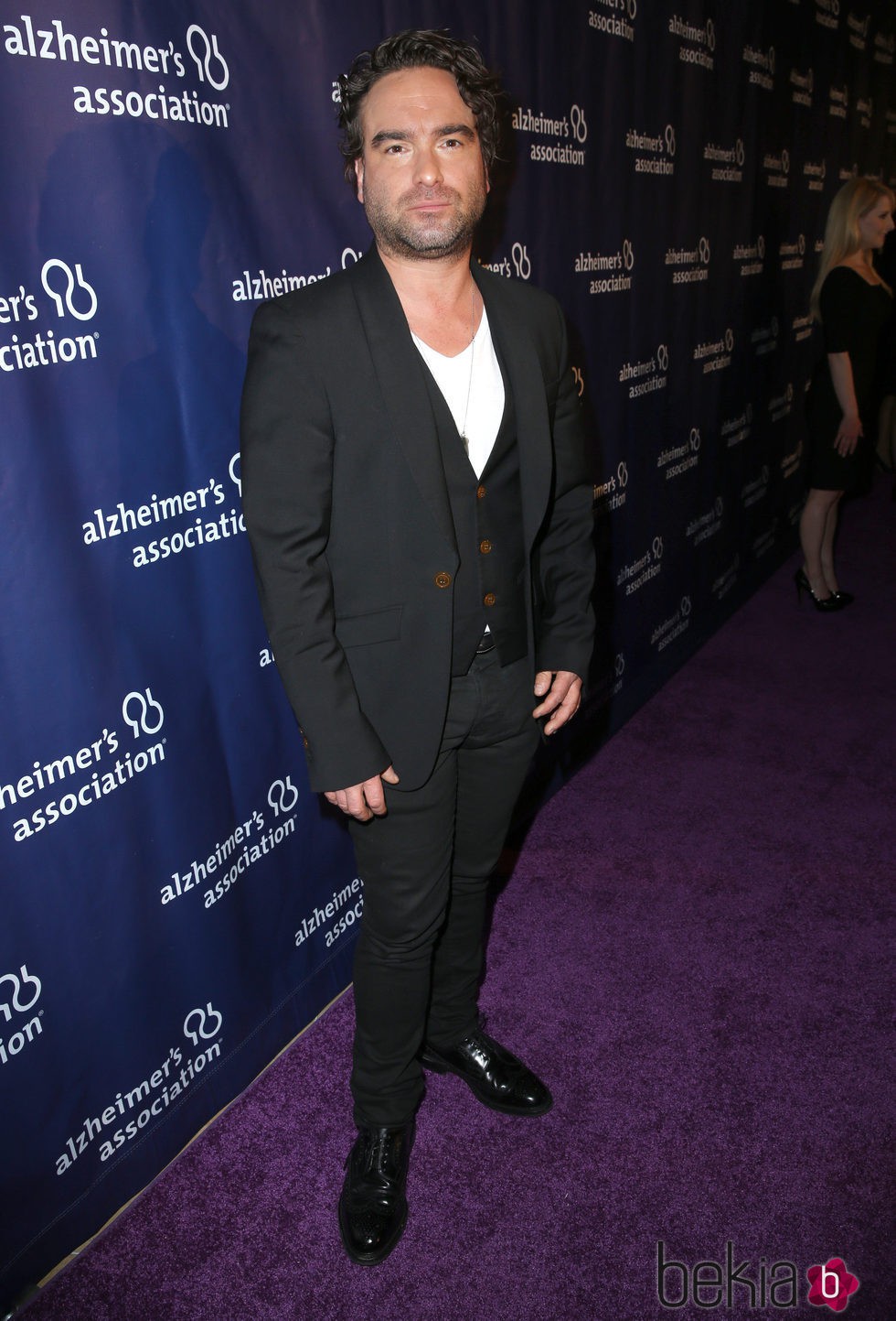 Johnny Galecki en una fiesta solidaria de 'The Big Bang Theory'