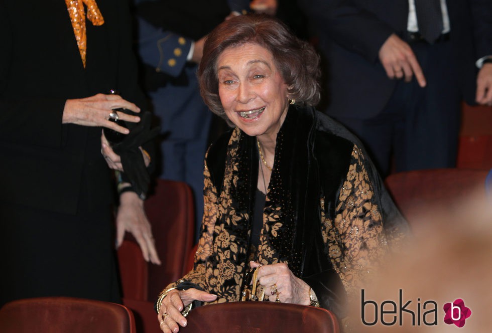 La Reina Sofía, muy feliz en el concierto que la Escuela Superior de Música ofreció a Paloma O'Shea