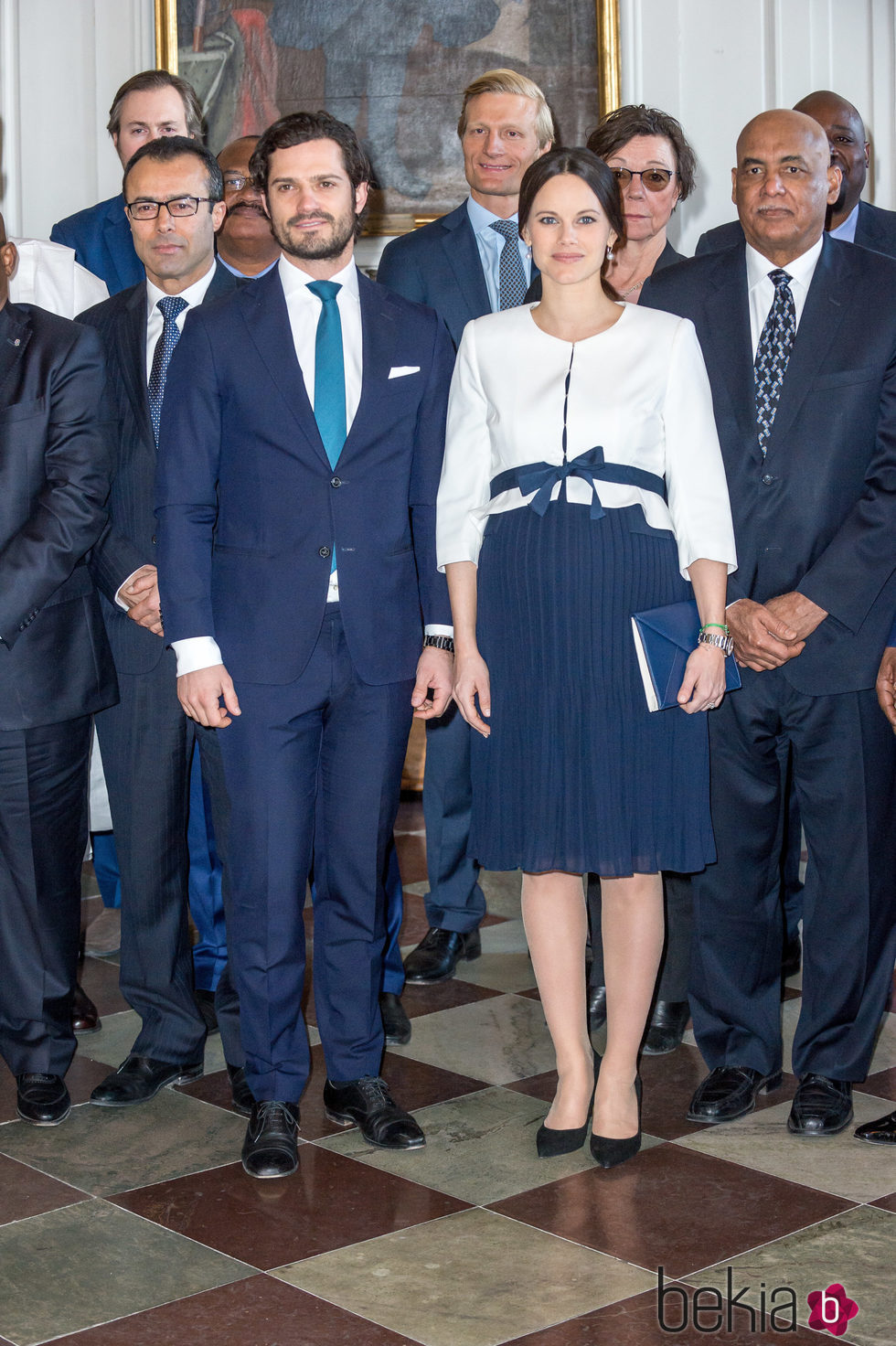 Carlos Felipe de Suecia y Sofia Hellqvist en un acto oficial antes de ser padres