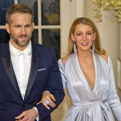 Ryan Reynolds y Blake Lively en la cena de gala ofrecida en la Casa Blanca al Primer Ministro de Canadá