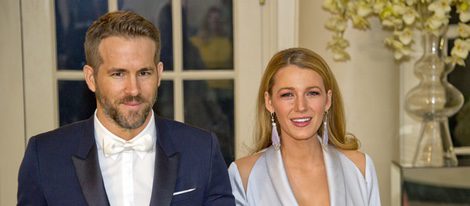 Ryan Reynolds y Blake Lively en la cena de gala ofrecida en la Casa Blanca al Primer Ministro de Canadá