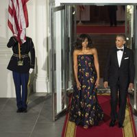 Barack Obama y Michelle Obama en la cena de gala ofrecida al Primer Ministro de Canadá