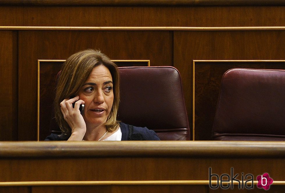 Carme Chacón en el Congreso de los Diputados