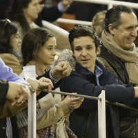 Jaime de Marichalar con sus hijos Felipe Juan Froilán y Victoria Federica en el festejo taurino en Illescas en Toledo