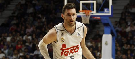 Rudy Fernández en el partido de Liga del Real Madrid contra el Morabanc Andorra