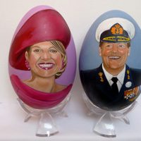 Huevos de Pascua de los Reyes Guillermo Alejandro y Máxima de Holanda