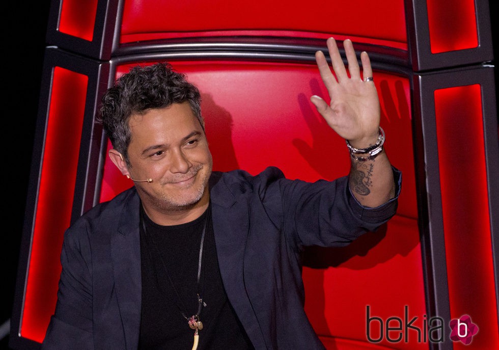 Alejandro Sanz en la presentación de 'La Voz Mexico 2016'