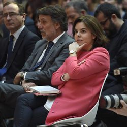 Soraya Sáenz de Santamaría en la presentación del libro "Preso pero libre" en Madrid