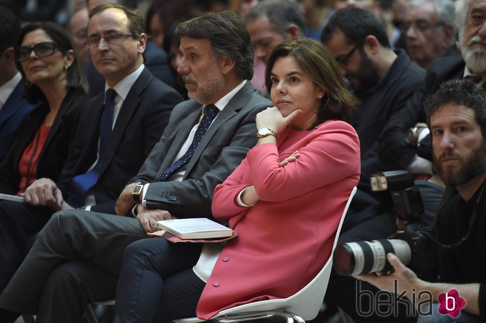 Soraya Sáenz de Santamaría en la presentación del libro 