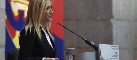 Cristina Cifuentes en la presentación del libro 'Preso pero libre' en Madrid