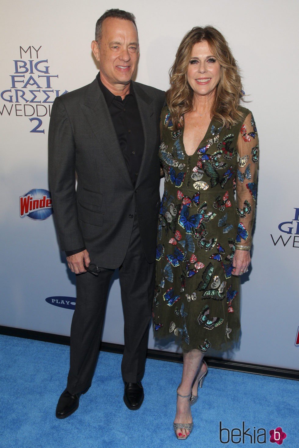 Tom Hanks y Rita Wilson en el estreno de 'Mi gran boda griega 2' en Nueva York