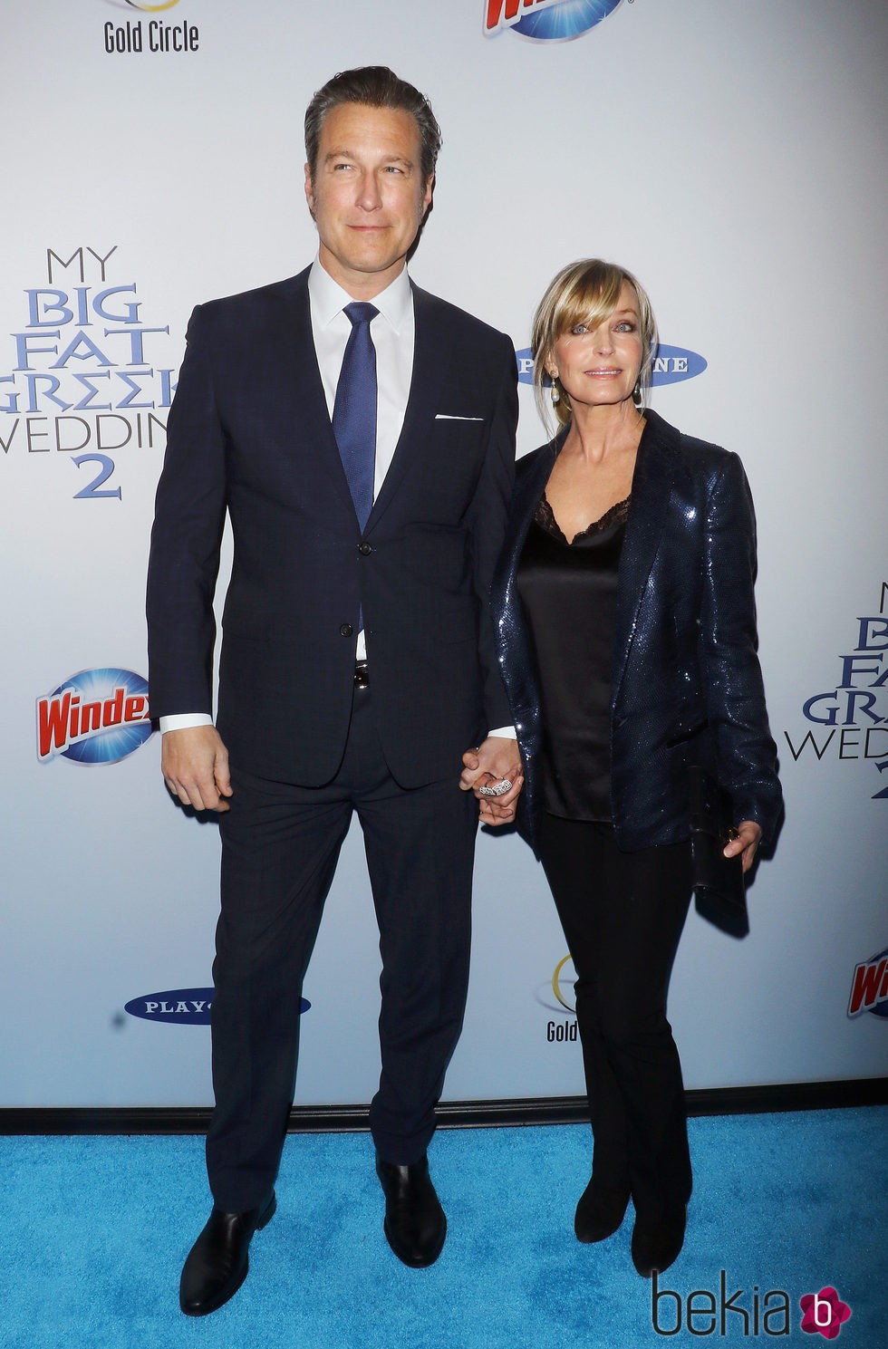 John Corbett y Bo Derek en el estreno de 'Mi gran boda griega 2' en Nueva York