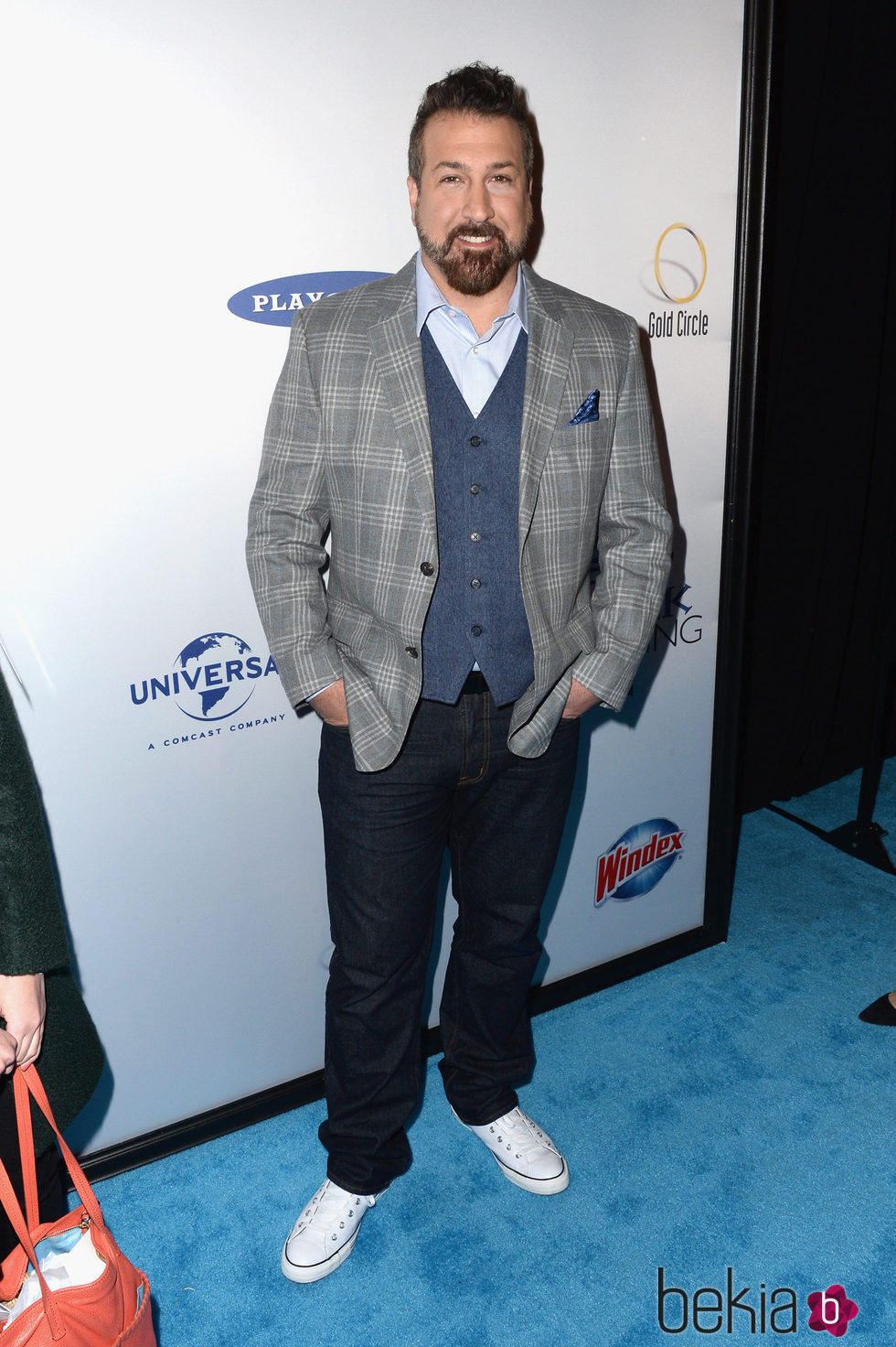 Joey Fatone en el estreno de 'Mi gran boda griega 2' en Nueva York