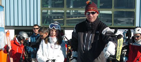 Los Reyes Felipe y Letizia esquiando en Baqueira Beret