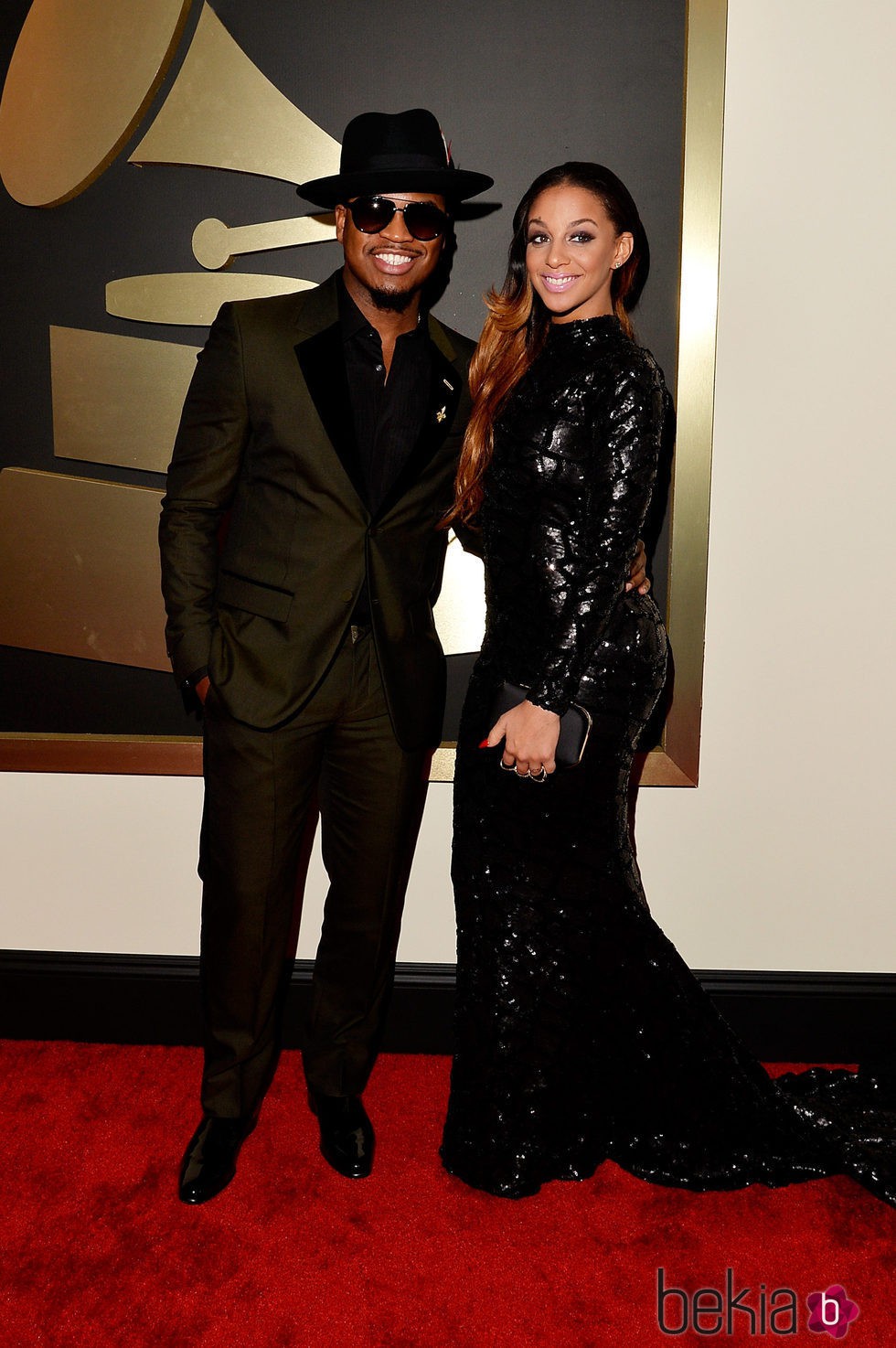 Ne-Yo y Crystal Renay en los Premios Grammy 2015