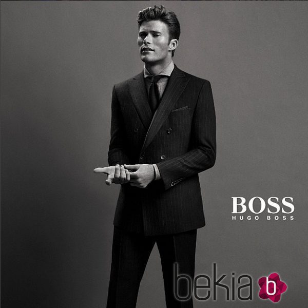 Scott Eastwood protagonizando una campaña de Hugo Boss