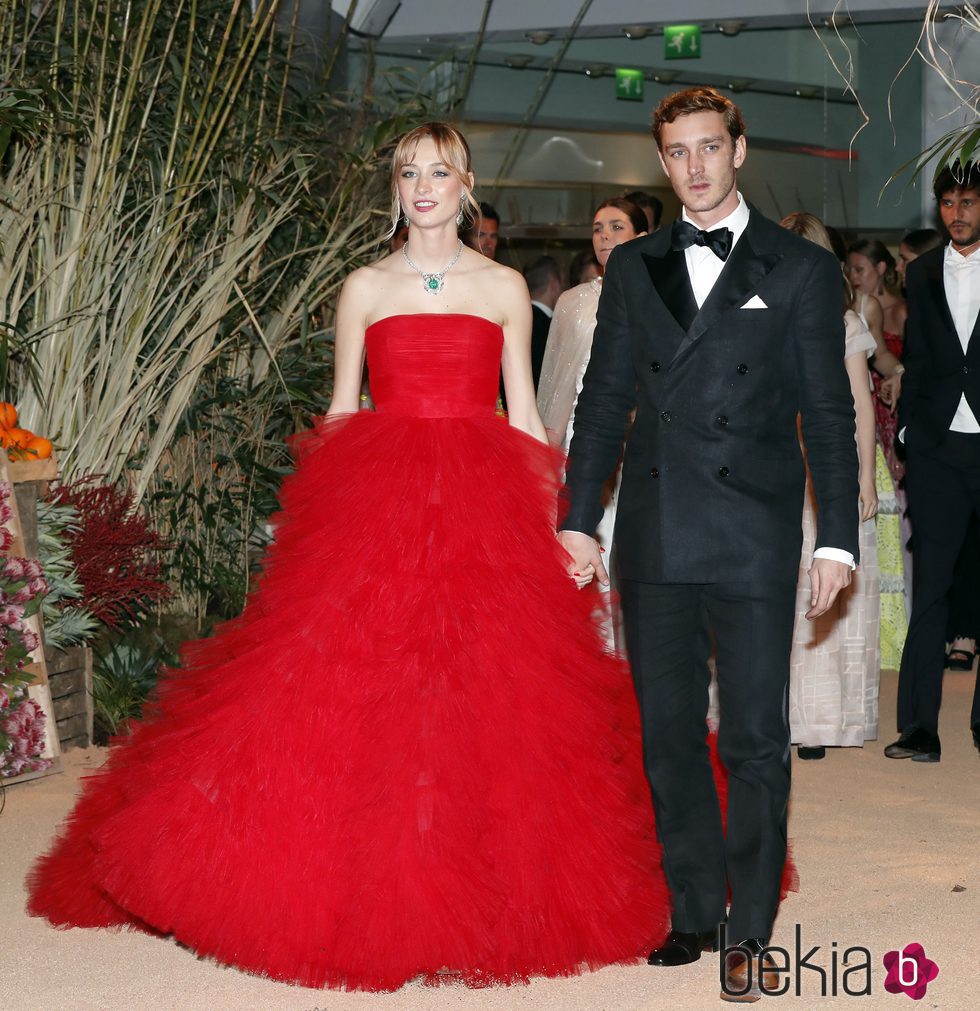 Pierre Casiraghi y  Beatrice Borromeo durante el Baile de la Rosa 2016