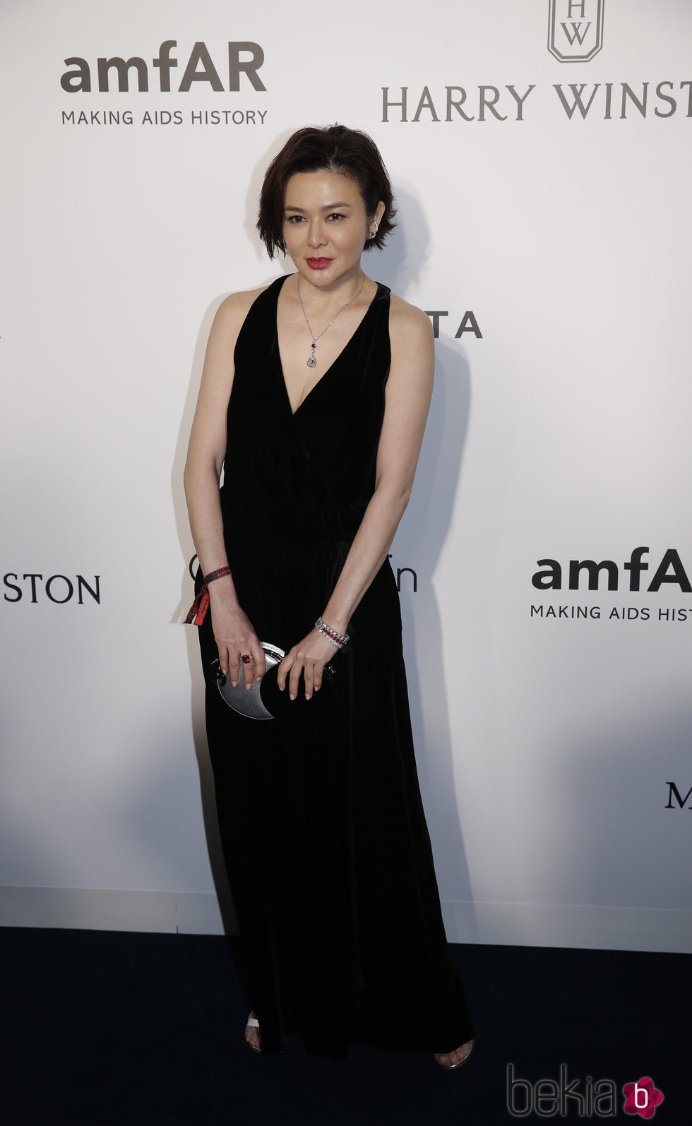 Rosamund Kwan en la gala benéfica amfAR en Hong Kong